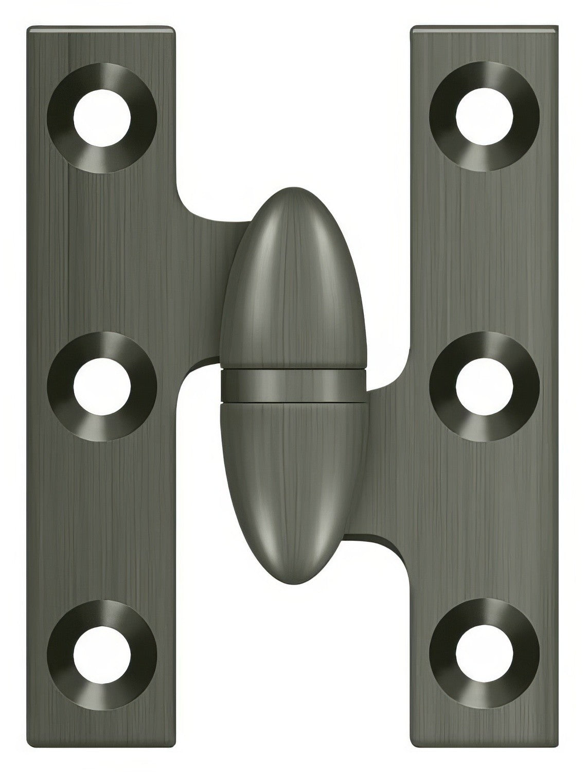 Deltana OK2015U15A-R antique nickel olive knuckle hinge