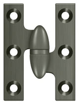 Deltana OK2015U15A-R antique nickel olive knuckle hinge