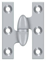 Deltana OK2015U26D-L brushed chrome olive knuckle hinge