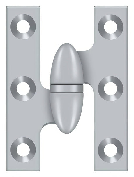 Deltana OK2015U26D-L brushed chrome olive knuckle hinge