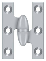Deltana OK2015U26D-R brushed chrome olive knuckle hinge