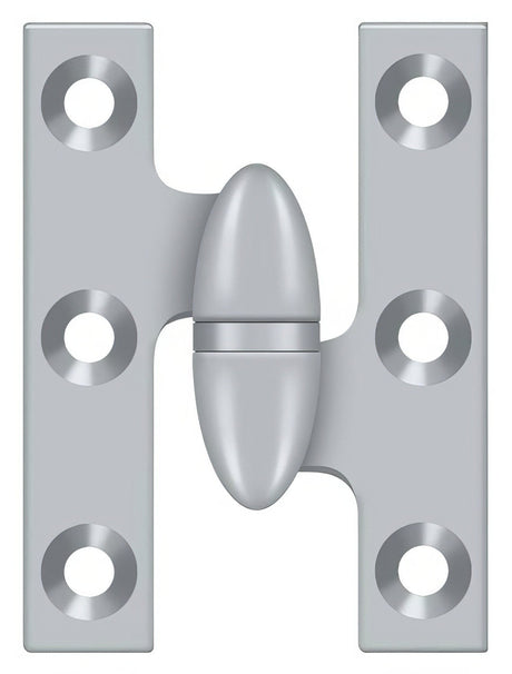 Deltana OK2015U26D-R brushed chrome olive knuckle hinge
