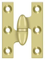 Deltana OK2015U3-L polished brass olive knuckle hinge