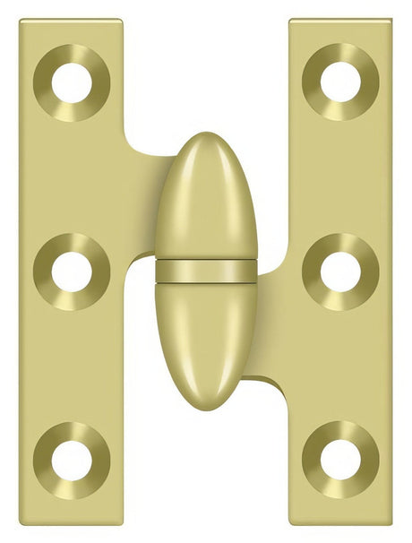 Deltana OK2015U3-R polished brass olive knuckle hinge