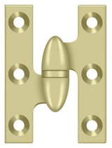 Deltana OK2015U3UNL-L unlaquered olive knuckle hinge