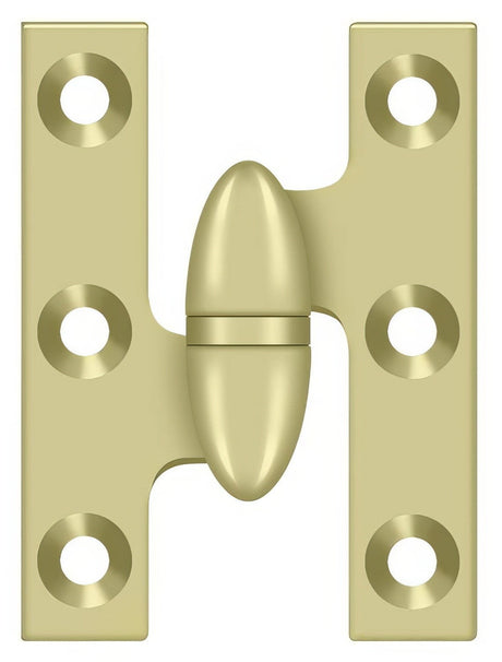 Deltana OK2015U3UNL-L unlaquered olive knuckle hinge