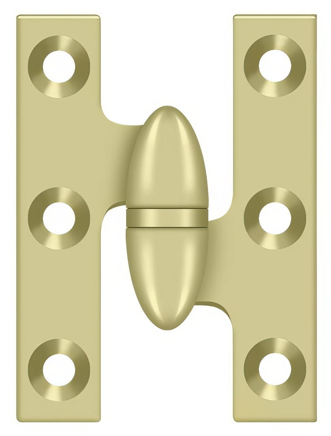 Deltana OK2015U3UNL-R unlaquered olive knuckle hinge