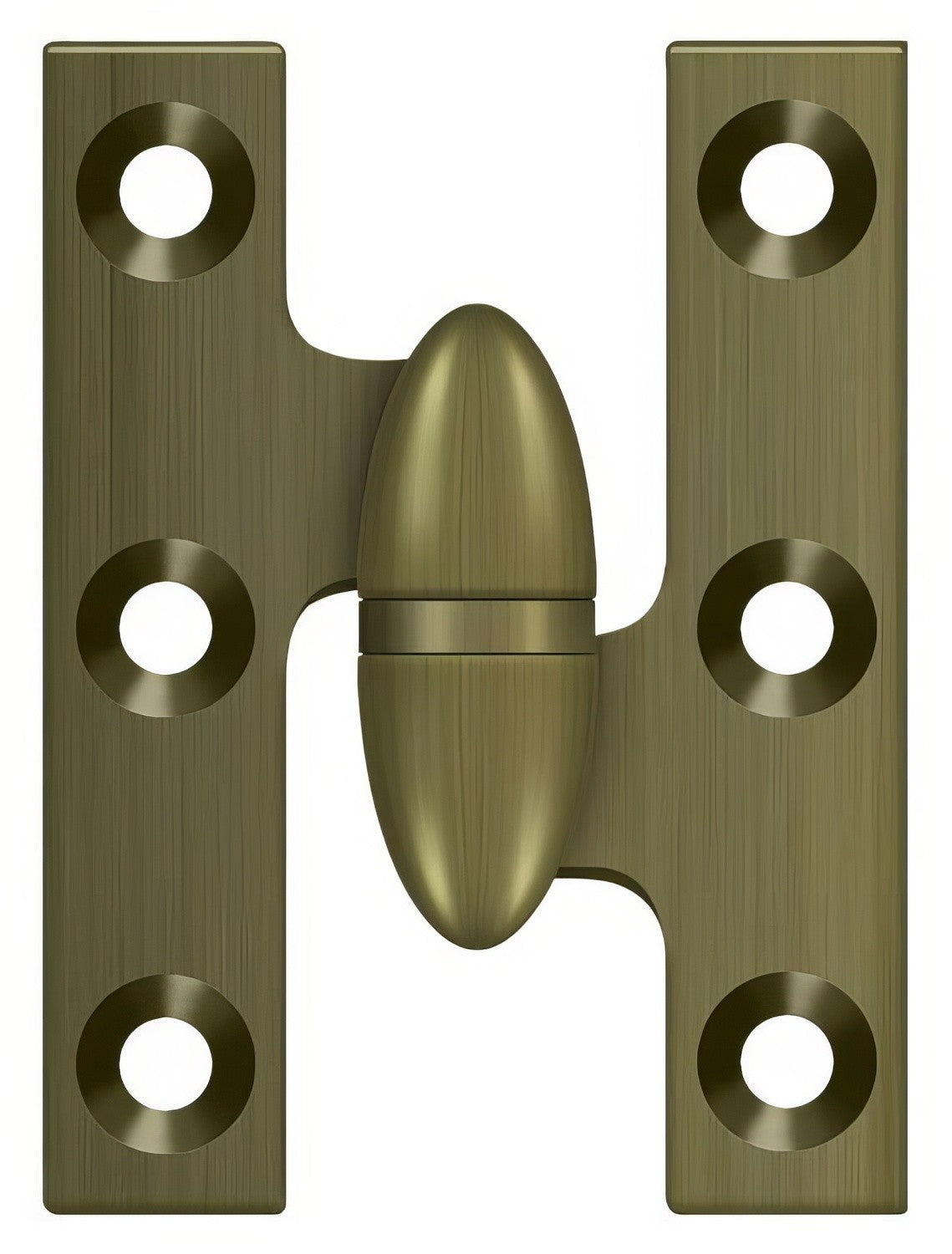 Deltana OK2015U5-R antique brass olive knuckle hinge