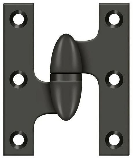 Deltana OK2520U10B-L oil rubbed bronze olive knuckle hinge
