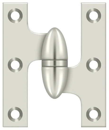 Deltana OK2520U14-R polished nickel olive knuckle hinge