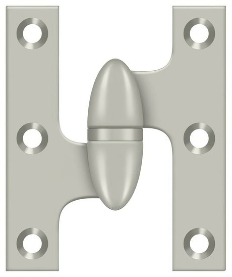 Deltana OK2520U15-L satin nickel olive knuckle hinge