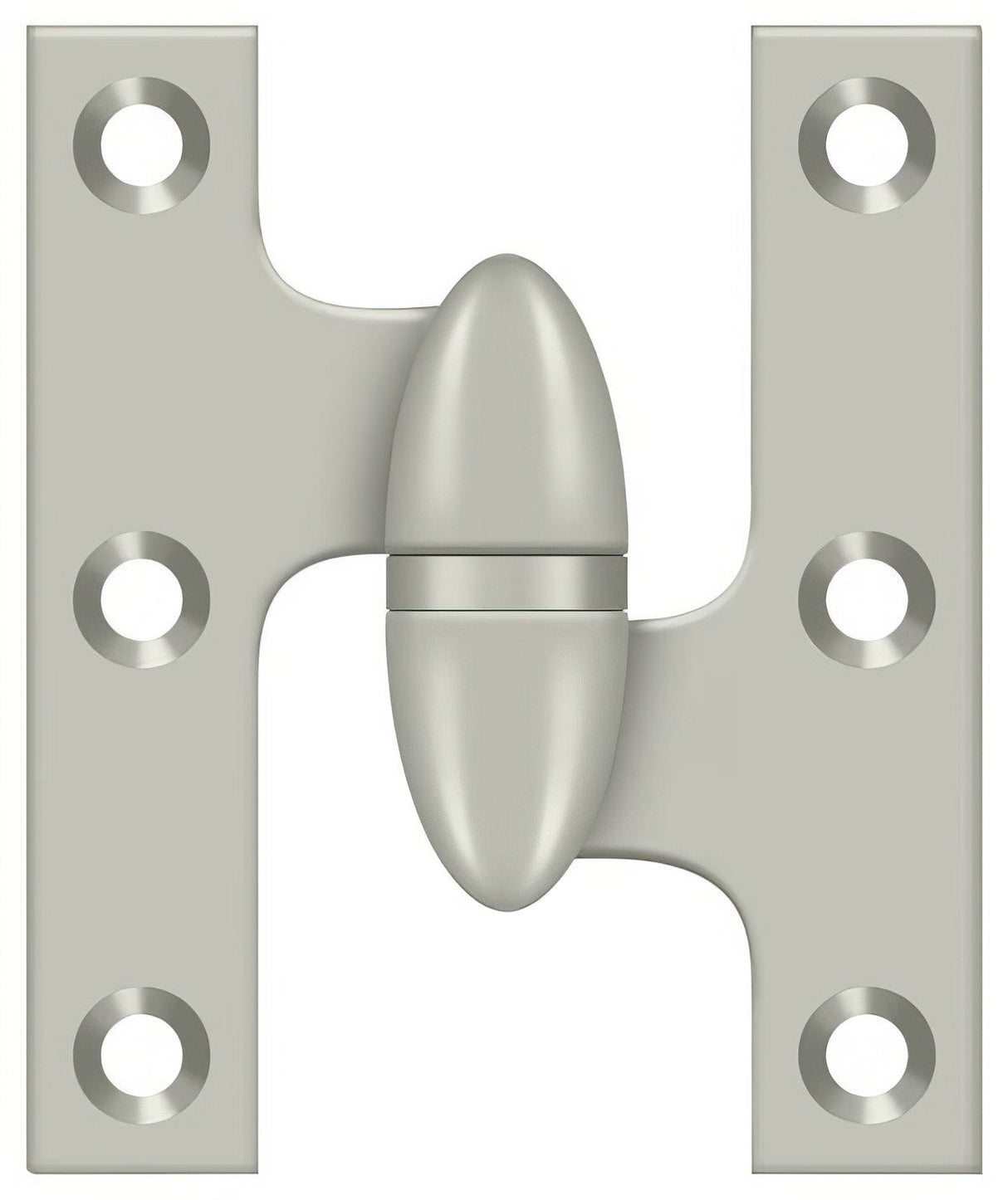 Deltana OK2520U15-R satin nickel olive knuckle hinge