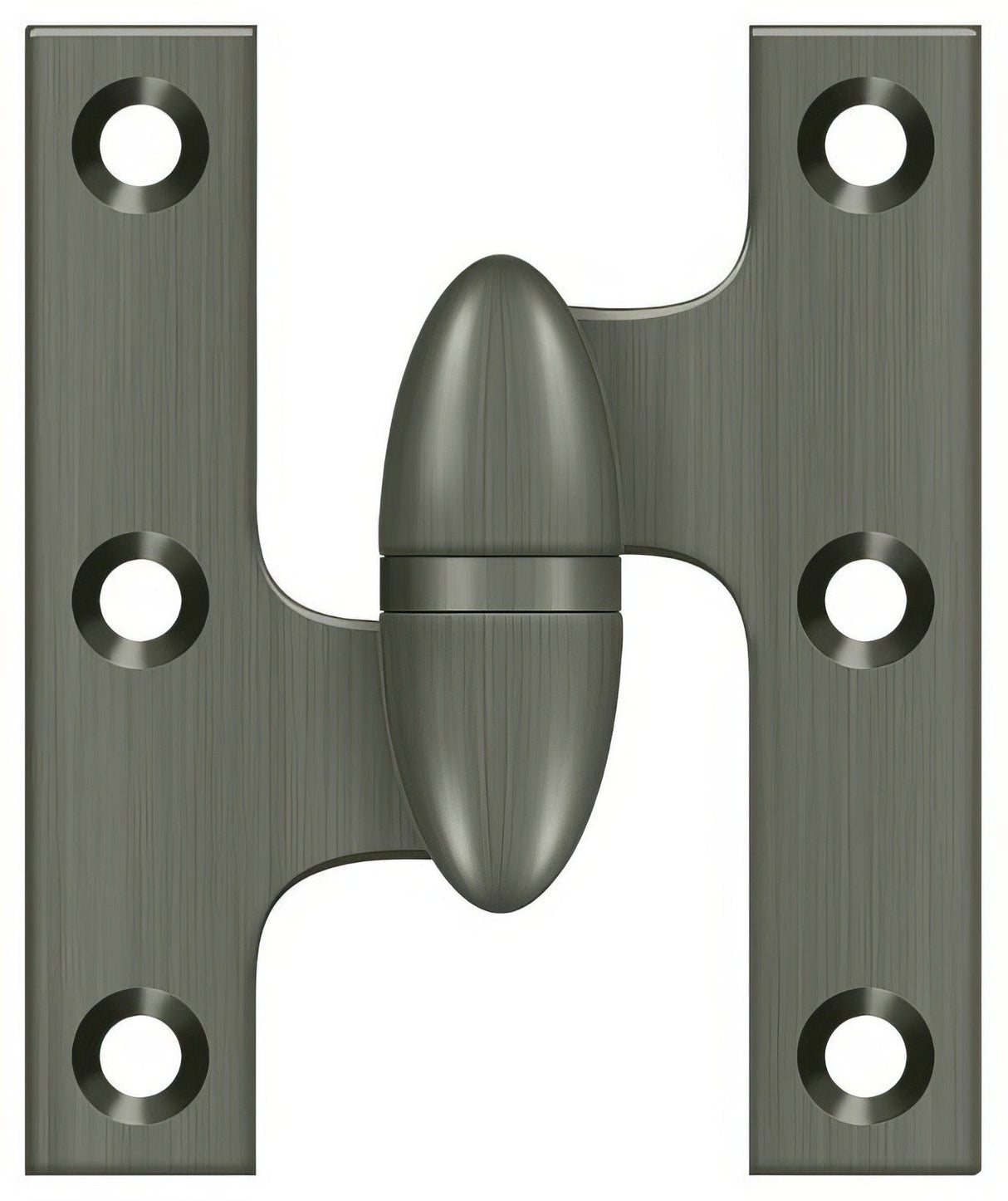 Deltana OK2520U15A-L antique nickel olive knuckle hinge
