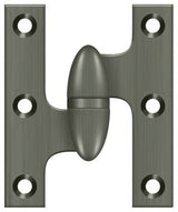 Deltana OK2520U15A-L antique nickel olive knuckle hinge