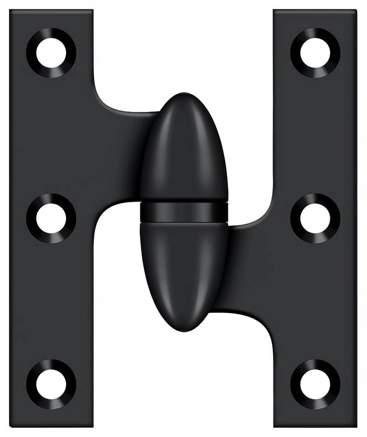 Deltana OK2520U19-R paint black olive knuckle hinge