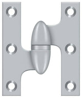 Deltana OK2520U26D-L brushed chrome olive knuckle hinge