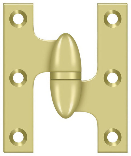 Deltana OK2520U3-R olive knuckle hinge in black, additional view