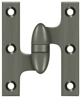 Deltana OK3025B15A-L antique nickel olive knuckle hinge