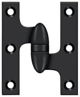 Deltana OK3025B19-R olive knuckle hinge in satin stainless, additional view