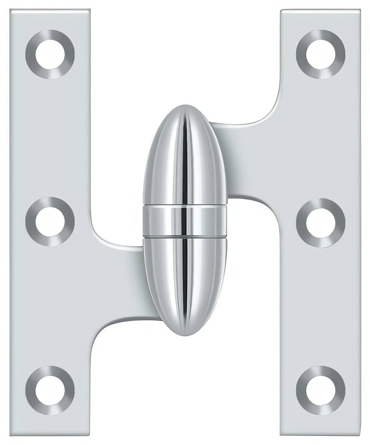 Deltana OK3025B26-L chrome olive knuckle hinge
