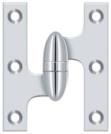 Deltana OK3025B26-L chrome olive knuckle hinge