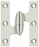 Deltana OK5032B14-L olive knuckle hinge in satin stainless, additional view