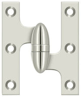 Deltana OK5032B14-R polished nickel olive knuckle hinge
