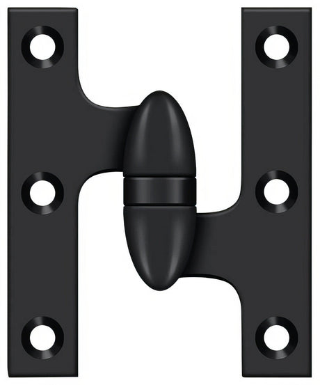 Deltana OK5032B19-R olive knuckle hinge in satin stainless, additional view