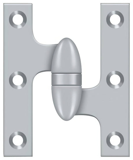 Deltana OK5032B26D-R olive knuckle hinge in satin stainless, additional view