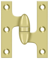 Deltana OK5032B3-R polished brass olive knuckle hinge