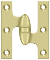 Deltana OK5032B3UNL-R unlaquered olive knuckle hinge