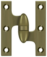 Deltana OK5032B5-R antique brass olive knuckle hinge
