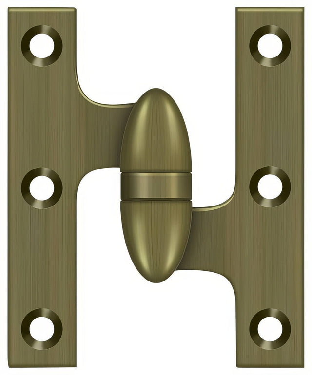 Deltana OK5032B5-R antique brass olive knuckle hinge