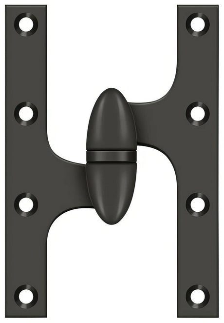 Deltana OK6040B10B-L oil rubbed bronze olive knuckle hinge