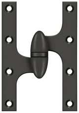 Deltana OK6040B10B-L oil rubbed bronze olive knuckle hinge