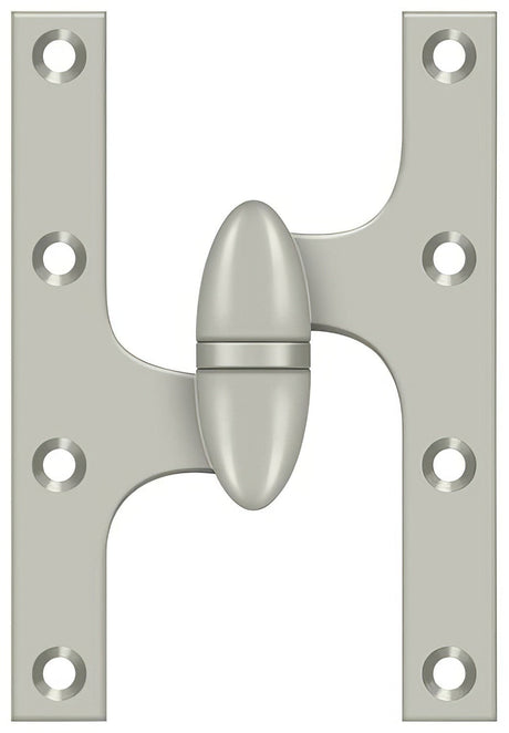 Deltana OK6040B15-L satin nickel olive knuckle hinge