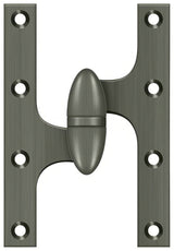 Deltana OK6040B15A-L antique nickel olive knuckle hinge