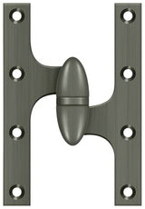 Deltana OK6040B15A-R antique nickel olive knuckle hinge