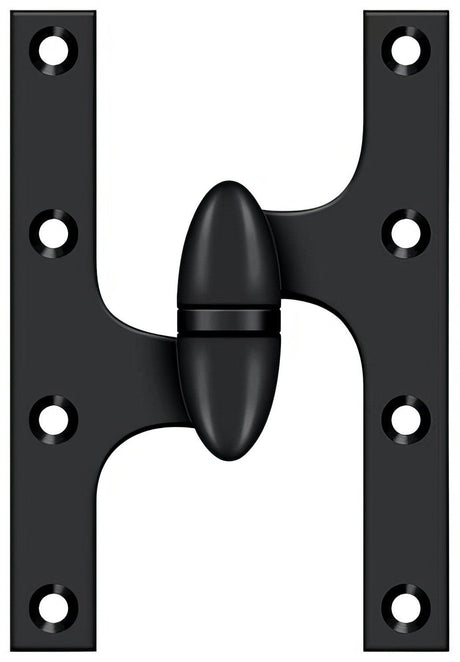 Deltana OK6040B19-L paint black olive knuckle hinge