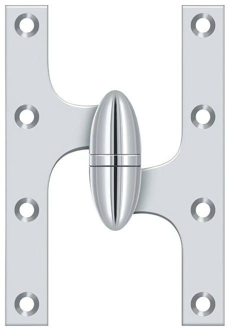 Deltana OK6040B26-R chrome olive knuckle hinge