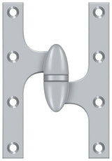 Deltana OK6040B26D-R brushed chrome olive knuckle hinge