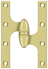 Deltana OK6040B3-R polished brass olive knuckle hinge
