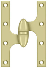 Deltana OK6040B3UNL-L unlaquered olive knuckle hinge