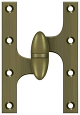 Deltana OK6040B5-L antique brass olive knuckle hinge