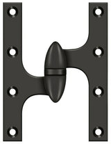 Deltana OK6045B10B-L oil rubbed bronze olive knuckle hinge