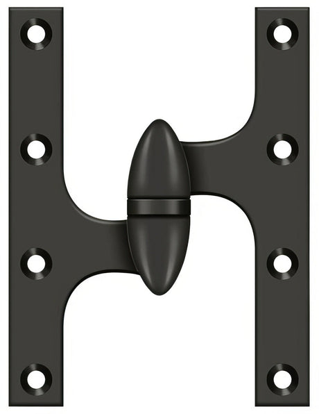 Deltana OK6045B10B-L oil rubbed bronze olive knuckle hinge