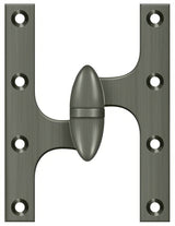 Deltana OK6050B15A-L antique nickel olive knuckle hinge