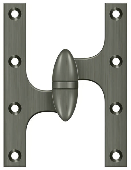 Deltana OK6050B15A-L antique nickel olive knuckle hinge