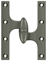 Deltana OK6050B15A-R antique nickel olive knuckle hinge
