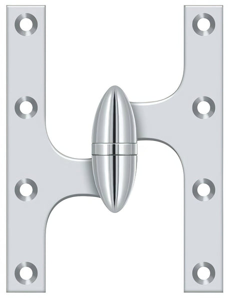 Deltana OK6050B26-L chrome olive knuckle hinge
